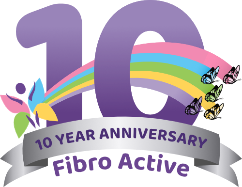 Fibro Active | 10 Year Anniversary Logo